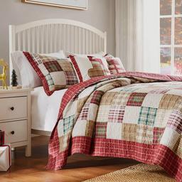 Greenland Home Fashions™ Oxford 100% Cotton Reversible Quilt Set