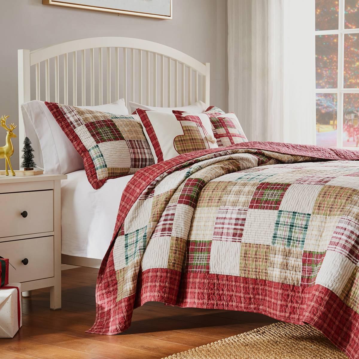 Greenland Home Fashions™ Oxford 100% Cotton Reversible Quilt Set