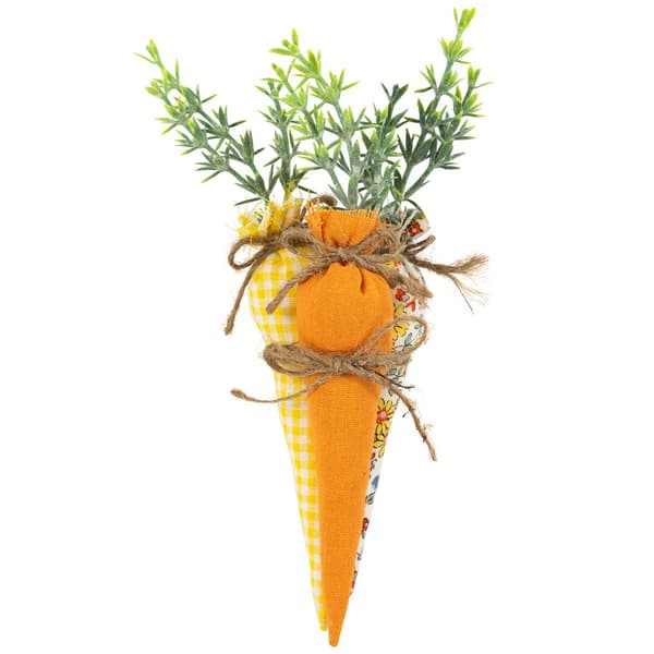 Northlight Seasonal Fabric Carrot Easter Decor - Set of 3 - image 