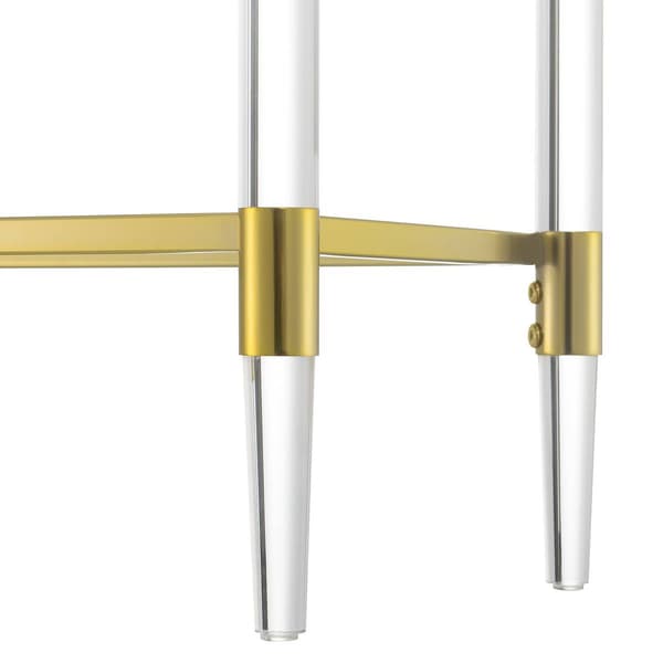 Convenience Concepts Royal Crest 2-Tier Glass Console Cart