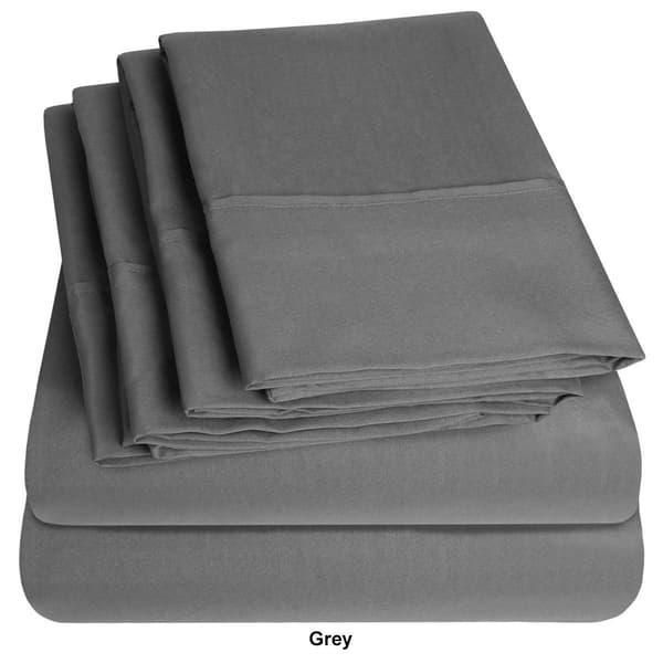 Sweet Home Collection 1500 TC Solid Brushed Microfiber Sheets Set