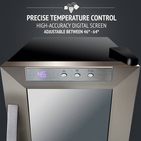 Ivation 8 Bottle Thermoelectric Quiet Wine Cooler