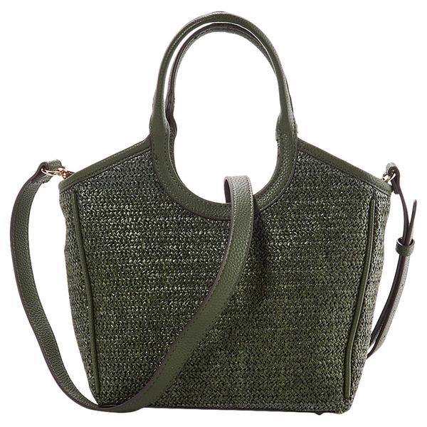 Nanette Lepore Junne Tulip Charm Straw Satchel