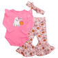 Baby Girl (3-9M) Baby Essentials 3pc. Ghost Boo Layette Set - image 1