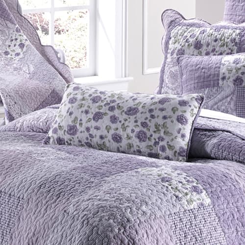 Donna Sharp Lavender Rose Rectangle Decorative Pillow -...
