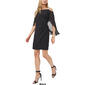 Petite MSK Capelet Overlay Side Drape A-Line Dress - image 7