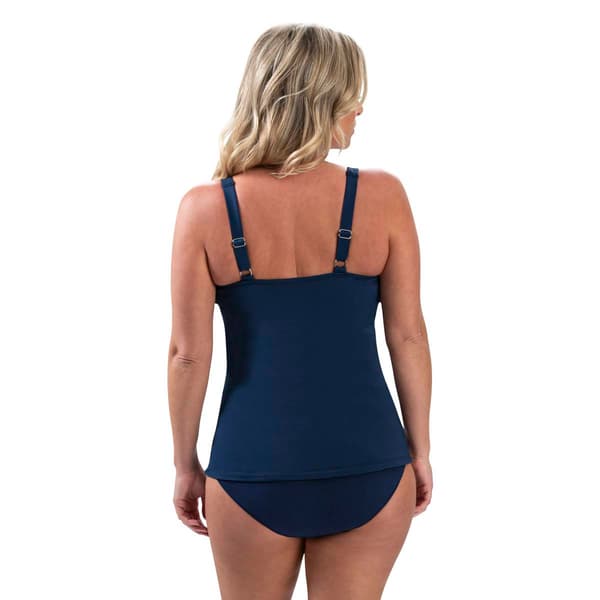 Womens Dolfin® Aquashape Solid Wrap Tankini Swim Top