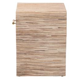 bali & pari Callan Bohemian Woven Natural Grasscloth Nightstand