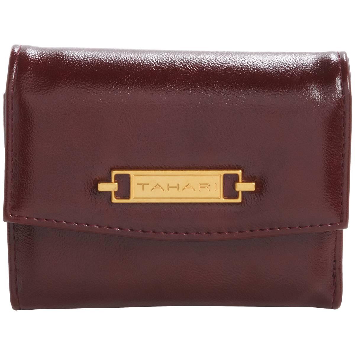 Womens Tahari Roslyn Shine Trifold Wallet