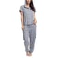 Womens Hanes&#40;R&#41; All Natural Solid Pajama Set w/ Hood - image 1