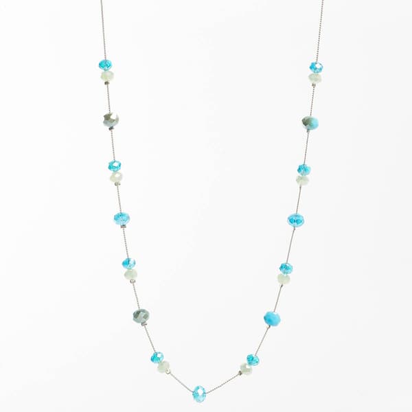 Ashley Cooper(tm) Turquoise -Tone Long Necklace - image 