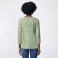 Womens Emily Daniels 3/4 Sleeve Scroll Tonal Jacquard Tee - image 2
