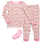 Toddler Girl Sleep On It(R) Flower Tight Fit Pajamas with Socks - image 1