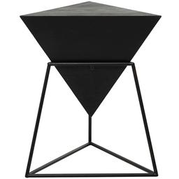 9th & Pike® Black Metal and Wood Modern Accent Table