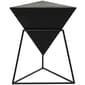 9th & Pike® Black Metal and Wood Modern Accent Table - image 2