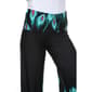 Womens White Mark Peacock Print Palazzo Pants - Turquoise/Aqua - image 4