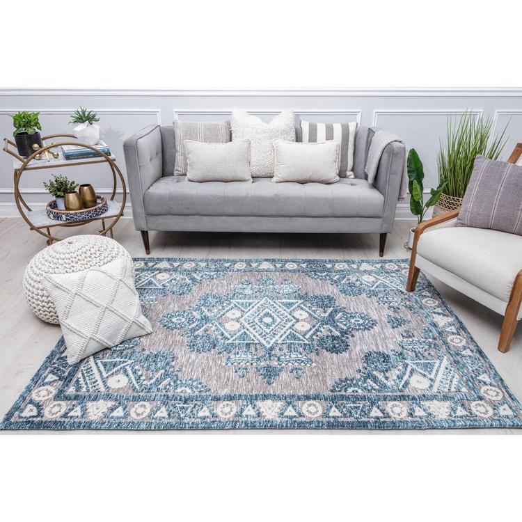 Rugs America™ Gianna Blue Wonder Rectangular Area Rug