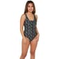 Plus Size Nicole Miller Studio Cute Ditsy One Piece Swimsuit - image 1