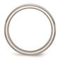 Mens Gentlemen's Classics&#8482; Steel Ridged Edge Wedding Band - image 2