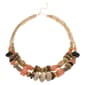 Ashley Cooper(tm) Gold Chain & Beaded Earth-Tone Stone Necklace - image 1