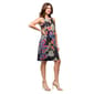 Womens 24/7 Comfort Apparel Black Paisley Keyhole Dress - image 3