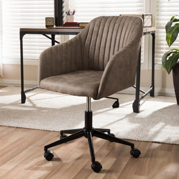 Baxton Studio Maida Upholstered Office Chair - image 