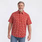 Mens Big & Tall Joe Marlin Tropical Leaf Button Down Shirt - image 1