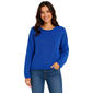 Juniors No Comment Cotton Acrylic Roll Hem Pull Over Sweater - image 1