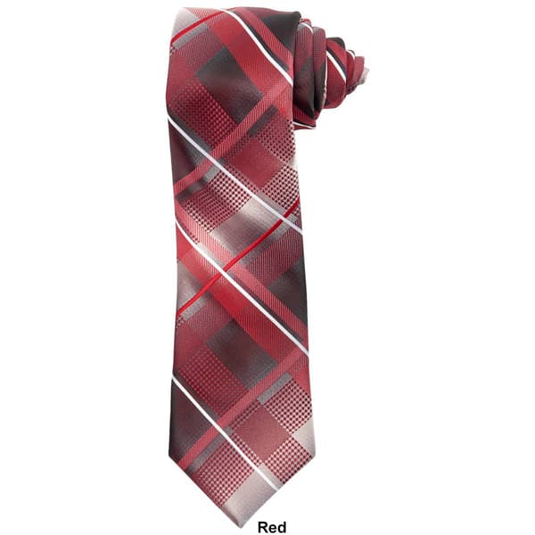 Mens Van Heusen® Extra Large Plaid with White Stripe Tie