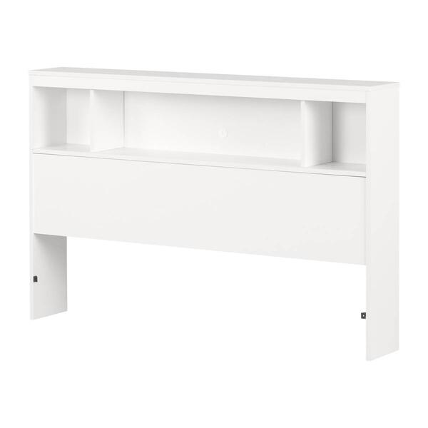 South Shore Fusion Pure White Full Bookcase Headboard - image 