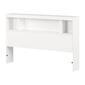 South Shore Fusion Pure White Full Bookcase Headboard - image 1