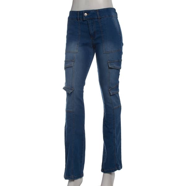 Juniors Almost Famous&#40;tm&#41; Olivia Mid Rise Bootcut Denim Jeans