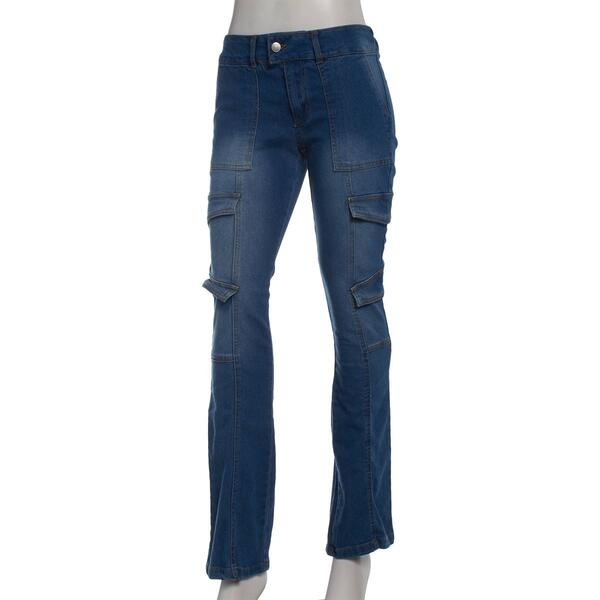 Juniors Almost Famous&#40;tm&#41; Olivia Mid Rise Bootcut Denim Jeans - image 
