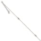 Gold Classics(tm) 14kt. White Gold Mirror Beaded 9in. Anklet - image 1