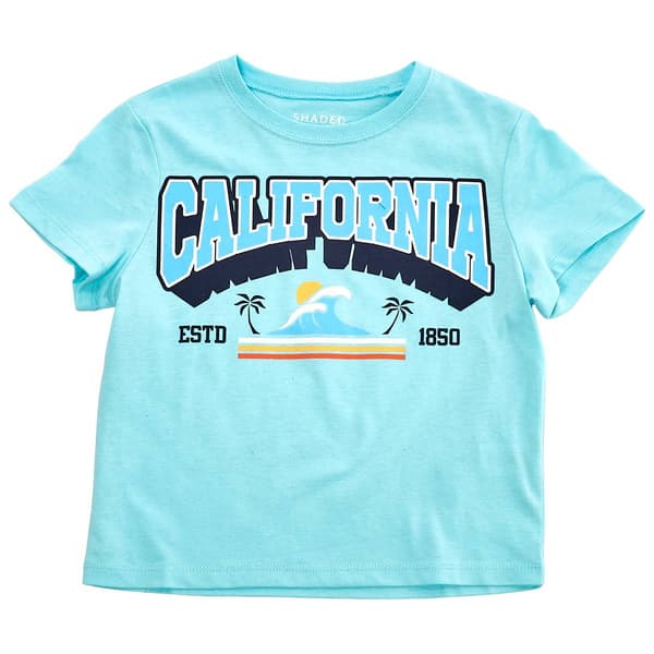 Girls (7-16) Shaded Pink Short Sleeve California Tee - image 