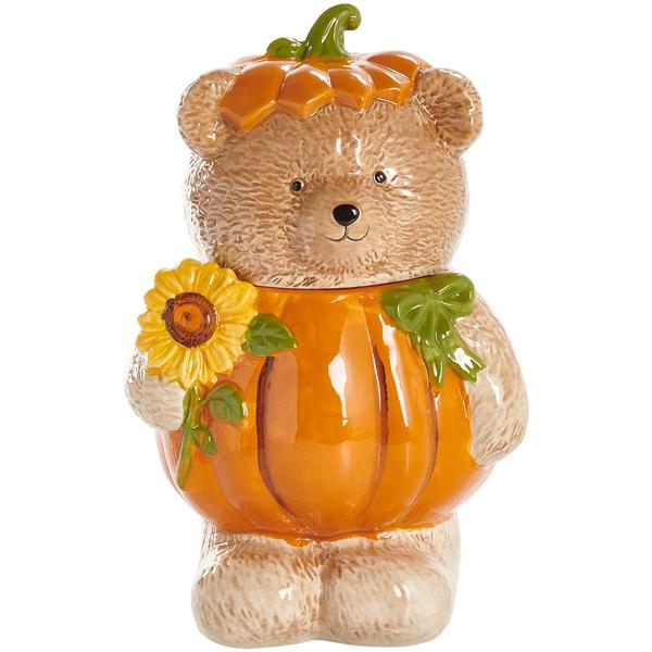 Home Essentials Harvest Bear 61oz Cookie Jar - image 