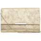 Jessica McClintock Nora Metallic Python Clutch - image 1
