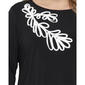 Plus Size NY Collection Long Sleeve Soutache Floral Tee - image 4