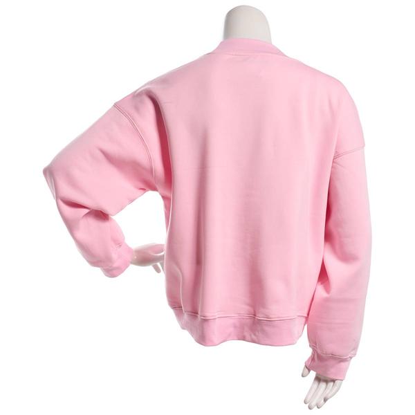 Juniors Freeze Stitch & Angel Mock Neck Fleece Sweatshirt