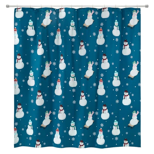 Avanti Snowman Shower Curtain