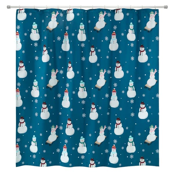 Avanti Snowman Shower Curtain - image 