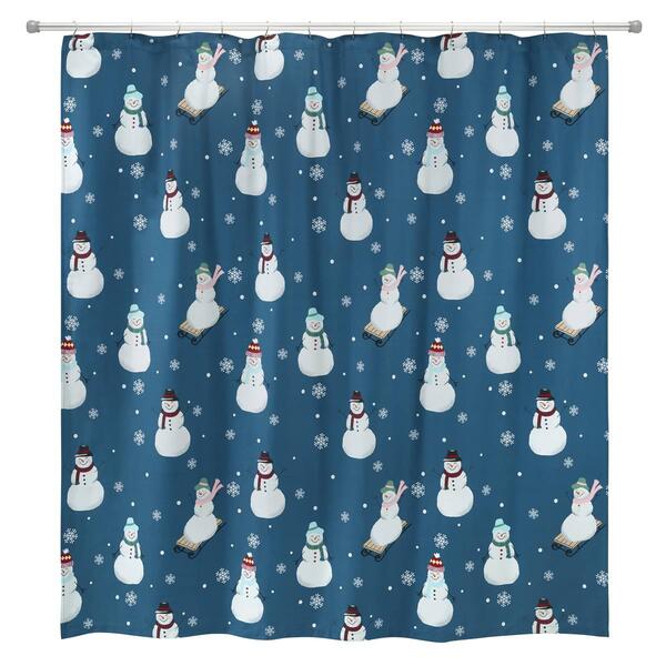 Avanti Snowman Shower Curtain - image 