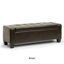 Baxton Studio Manchester Ottoman