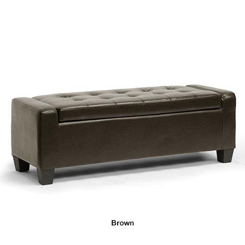 Baxton Studio Manchester Ottoman