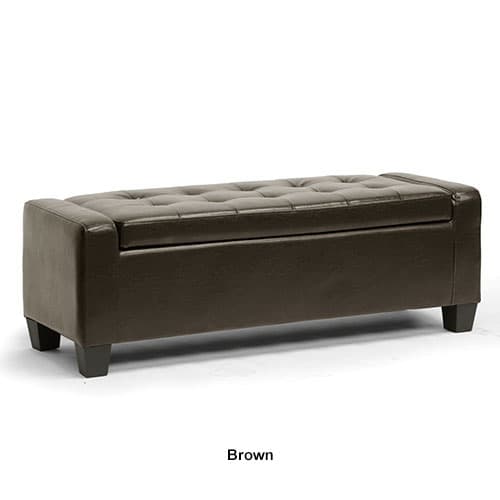 Baxton Studio Manchester Ottoman