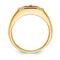Mens Gentlemens Classics™ 14kt. Gold Diamond & Ruby Accent Ring - image 2