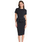 Womens Calvin Klein Short Sleeve Double Peplum Midi Dress - image 1