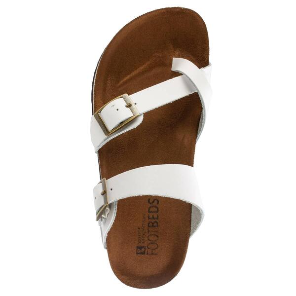 Womens White Mountain Gracie Slide Footbed Sandals