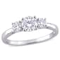 Gemstone Classics&#40;tm&#41; 1kt. Moissanite 3-Stone Engagement Ring - image 1
