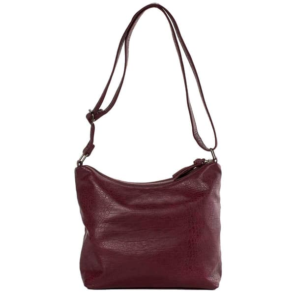 Bueno Waxy Crocodile Wash Hobo